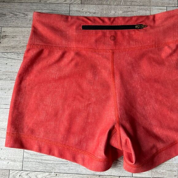 Retro, Upcycled, Upside Down Smiley, Active Micro Shorts - Picture 6 of 13